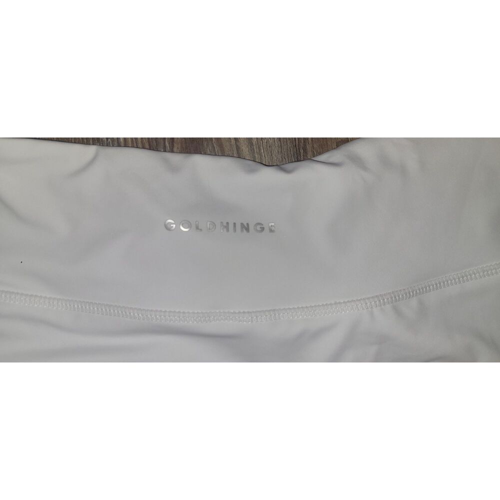 Gold Hinge White Pleated Tennis Golf Skort Athletic Skirt Shorts Womens - Picture 10 of 11